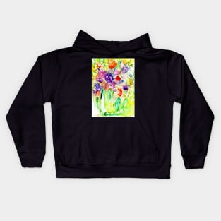 A Vase of colourful blooms Kids Hoodie